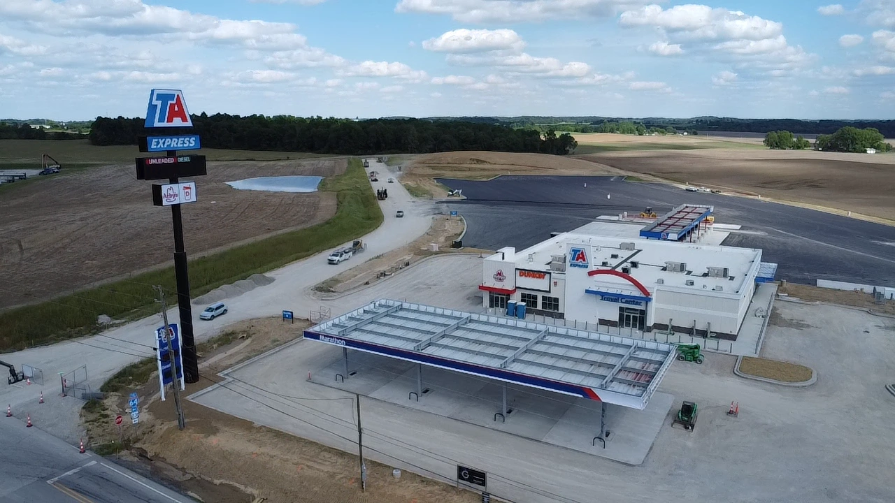 Connor+Gaskins Transportation Completes New TA Travel Center in Dale, Indiana